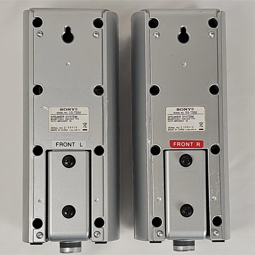Sony SS-TS52 Front L R Home Theater Speakers Pair 3 Ohm Tested Working